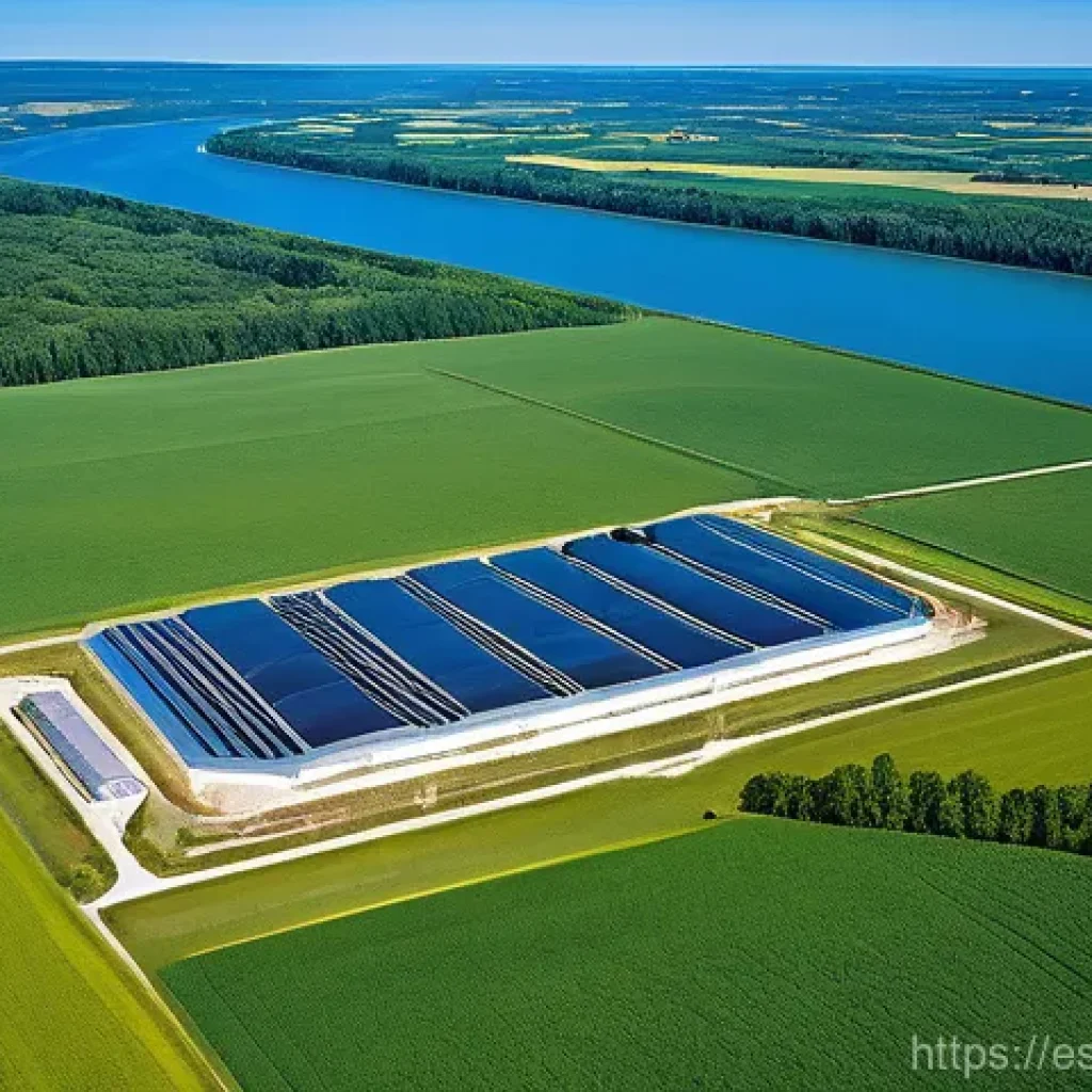 원자력 기술과 물리학의 융합 사례 - **Small Modular Reactor (SMR) Integration into a Revitalized Landscape**
An aerial view captures...