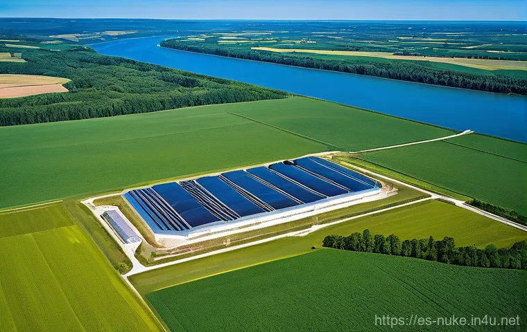 원자력 기술과 물리학의 융합 사례 - **Small Modular Reactor (SMR) Integration into a Revitalized Landscape**
An aerial view captures...